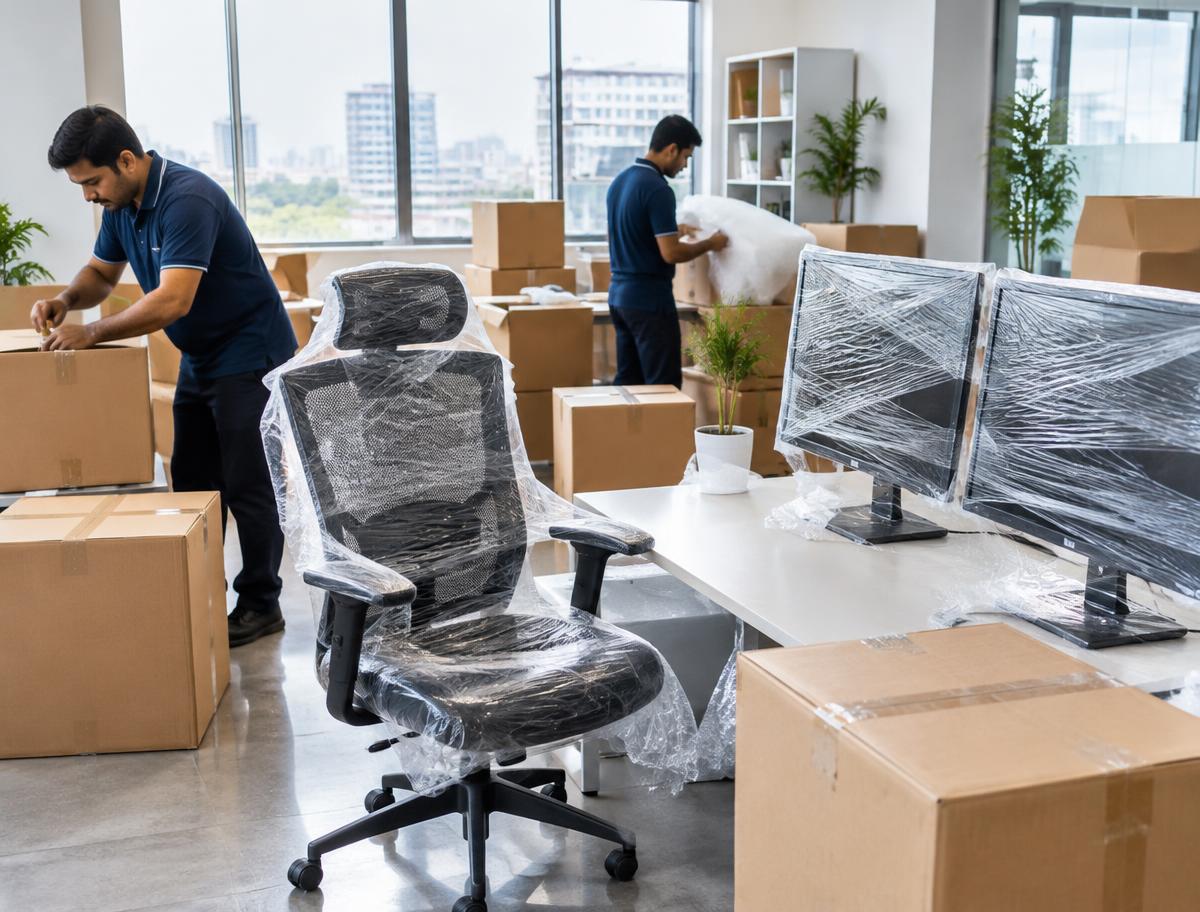 A new workspace — illustrative moving photograph